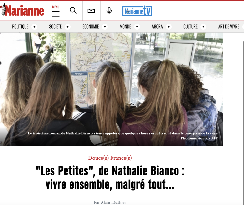on parle de moi dans le magazine Marianne